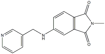 2-methyl-5-[(pyridin-3-ylmethyl)amino]-2,3-dihydro-1H-isoindole-1,3-dione 구조식 이미지