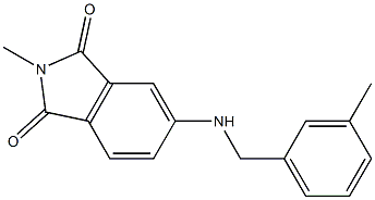 2-methyl-5-{[(3-methylphenyl)methyl]amino}-2,3-dihydro-1H-isoindole-1,3-dione 구조식 이미지