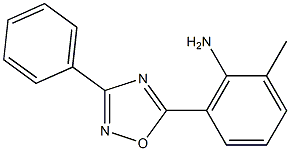 2-methyl-6-(3-phenyl-1,2,4-oxadiazol-5-yl)aniline 구조식 이미지