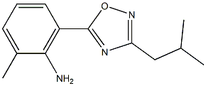 2-methyl-6-[3-(2-methylpropyl)-1,2,4-oxadiazol-5-yl]aniline Structure