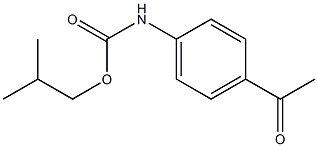 2-methylpropyl N-(4-acetylphenyl)carbamate Structure