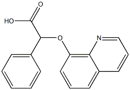 2-phenyl-2-(quinolin-8-yloxy)acetic acid 구조식 이미지