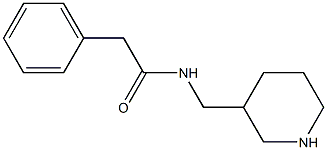 2-phenyl-N-(piperidin-3-ylmethyl)acetamide 구조식 이미지