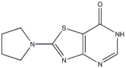 2-pyrrolidin-1-yl[1,3]thiazolo[4,5-d]pyrimidin-7(6H)-one Structure