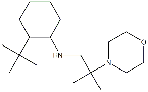 2-tert-butyl-N-[2-methyl-2-(morpholin-4-yl)propyl]cyclohexan-1-amine 구조식 이미지