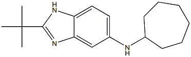 2-tert-butyl-N-cycloheptyl-1H-1,3-benzodiazol-5-amine Structure