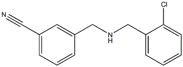 3-({[(2-chlorophenyl)methyl]amino}methyl)benzonitrile Structure