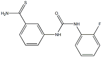 3-({[(2-fluorophenyl)amino]carbonyl}amino)benzenecarbothioamide Structure