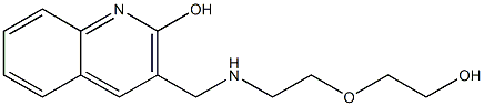 3-({[2-(2-hydroxyethoxy)ethyl]amino}methyl)quinolin-2-ol 구조식 이미지