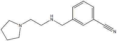 3-({[2-(pyrrolidin-1-yl)ethyl]amino}methyl)benzonitrile 구조식 이미지