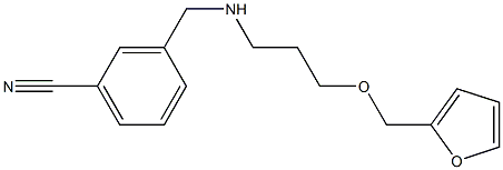 3-({[3-(furan-2-ylmethoxy)propyl]amino}methyl)benzonitrile Structure
