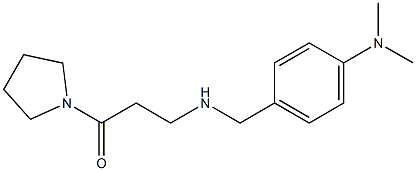 3-({[4-(dimethylamino)phenyl]methyl}amino)-1-(pyrrolidin-1-yl)propan-1-one Structure