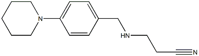 3-({[4-(piperidin-1-yl)phenyl]methyl}amino)propanenitrile 구조식 이미지