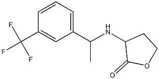 3-({1-[3-(trifluoromethyl)phenyl]ethyl}amino)oxolan-2-one Structure