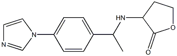 3-({1-[4-(1H-imidazol-1-yl)phenyl]ethyl}amino)oxolan-2-one 구조식 이미지