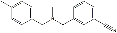 3-({methyl[(4-methylphenyl)methyl]amino}methyl)benzonitrile Structure