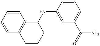 3-(1,2,3,4-tetrahydronaphthalen-1-ylamino)benzamide 구조식 이미지