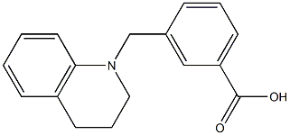 3-(1,2,3,4-tetrahydroquinolin-1-ylmethyl)benzoic acid Structure