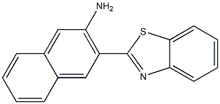 3-(1,3-benzothiazol-2-yl)naphthalen-2-amine Structure