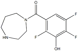 3-(1,4-diazepan-1-ylcarbonyl)-2,5,6-trifluorophenol Structure