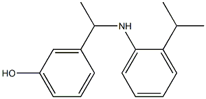 3-(1-{[2-(propan-2-yl)phenyl]amino}ethyl)phenol Structure