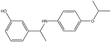 3-(1-{[4-(propan-2-yloxy)phenyl]amino}ethyl)phenol 구조식 이미지