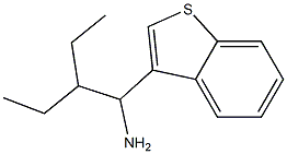 3-(1-amino-2-ethylbutyl)-1-benzothiophene 구조식 이미지