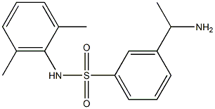 3-(1-aminoethyl)-N-(2,6-dimethylphenyl)benzene-1-sulfonamide 구조식 이미지