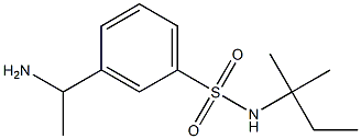 3-(1-aminoethyl)-N-(2-methylbutan-2-yl)benzene-1-sulfonamide 구조식 이미지
