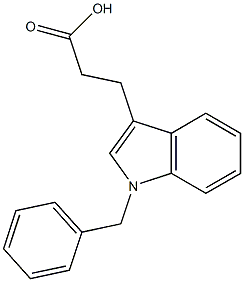 3-(1-benzyl-1H-indol-3-yl)propanoic acid Structure