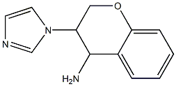 3-(1H-imidazol-1-yl)-3,4-dihydro-2H-1-benzopyran-4-amine 구조식 이미지