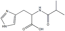 3-(1H-imidazol-4-yl)-2-(isobutyrylamino)propanoic acid 구조식 이미지