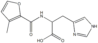 3-(1H-imidazol-4-yl)-2-[(3-methyl-2-furoyl)amino]propanoic acid 구조식 이미지