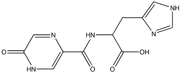 3-(1H-imidazol-4-yl)-2-[(5-oxo-4,5-dihydropyrazin-2-yl)formamido]propanoic acid Structure