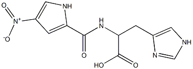 3-(1H-imidazol-4-yl)-2-{[(4-nitro-1H-pyrrol-2-yl)carbonyl]amino}propanoic acid Structure