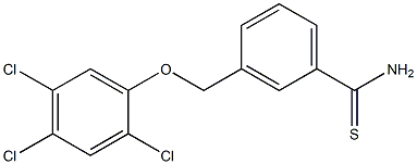 3-(2,4,5-trichlorophenoxymethyl)benzene-1-carbothioamide Structure