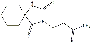 3-(2,4-dioxo-1,3-diazaspiro[4.5]dec-3-yl)propanethioamide Structure