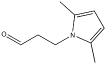 3-(2,5-dimethyl-1H-pyrrol-1-yl)propanal 구조식 이미지