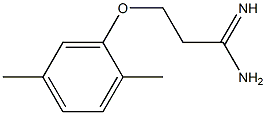 3-(2,5-dimethylphenoxy)propanimidamide 구조식 이미지