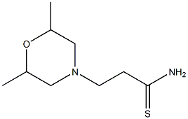 3-(2,6-dimethylmorpholin-4-yl)propanethioamide 구조식 이미지