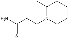 3-(2,6-dimethylpiperidin-1-yl)propanethioamide 구조식 이미지