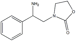 3-(2-amino-2-phenylethyl)-1,3-oxazolidin-2-one Structure