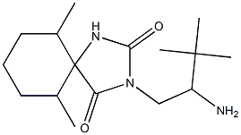 3-(2-amino-3,3-dimethylbutyl)-6,10-dimethyl-1,3-diazaspiro[4.5]decane-2,4-dione 구조식 이미지