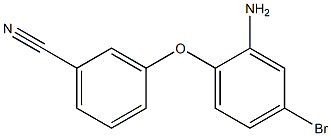 3-(2-amino-4-bromophenoxy)benzonitrile 구조식 이미지