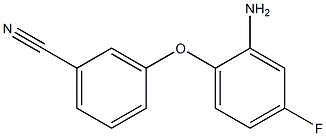 3-(2-amino-4-fluorophenoxy)benzonitrile Structure