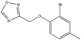 3-(2-bromo-4-methylphenoxymethyl)-1,2,4-oxadiazole Structure