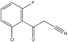 3-(2-chloro-6-fluorophenyl)-3-oxopropanenitrile Structure