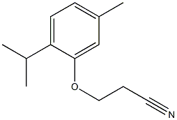 3-(2-isopropyl-5-methylphenoxy)propanenitrile 구조식 이미지