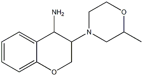 3-(2-methylmorpholin-4-yl)-3,4-dihydro-2H-1-benzopyran-4-amine 구조식 이미지