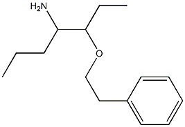 3-(2-phenylethoxy)heptan-4-amine 구조식 이미지